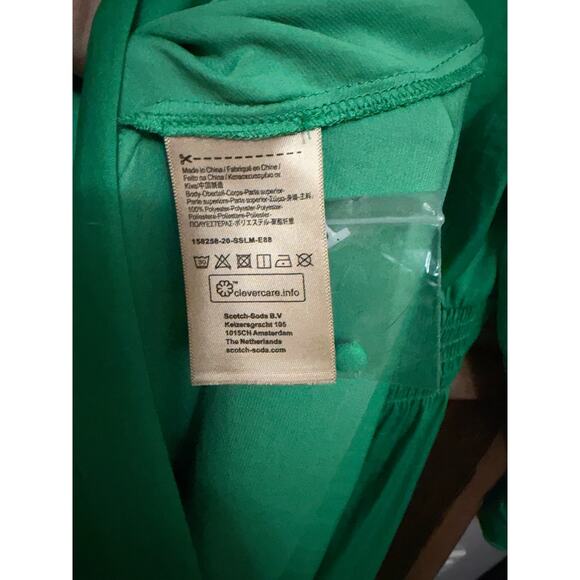 SCOTCH & SODA - V-neck A-line Dress with Ruffle-size large - Picture 6 of 7